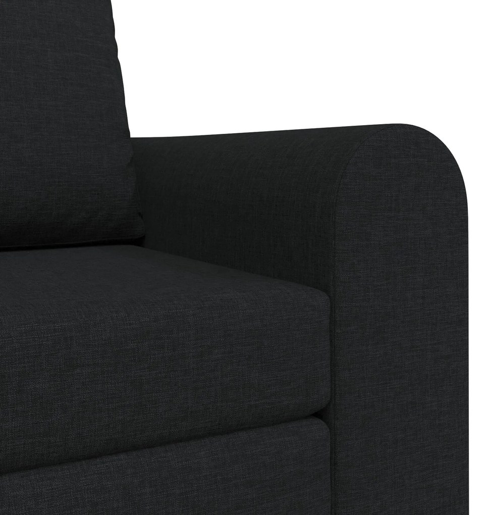 Sofá Cama 2-em-1 Preto 98x71x83 cm Tecido