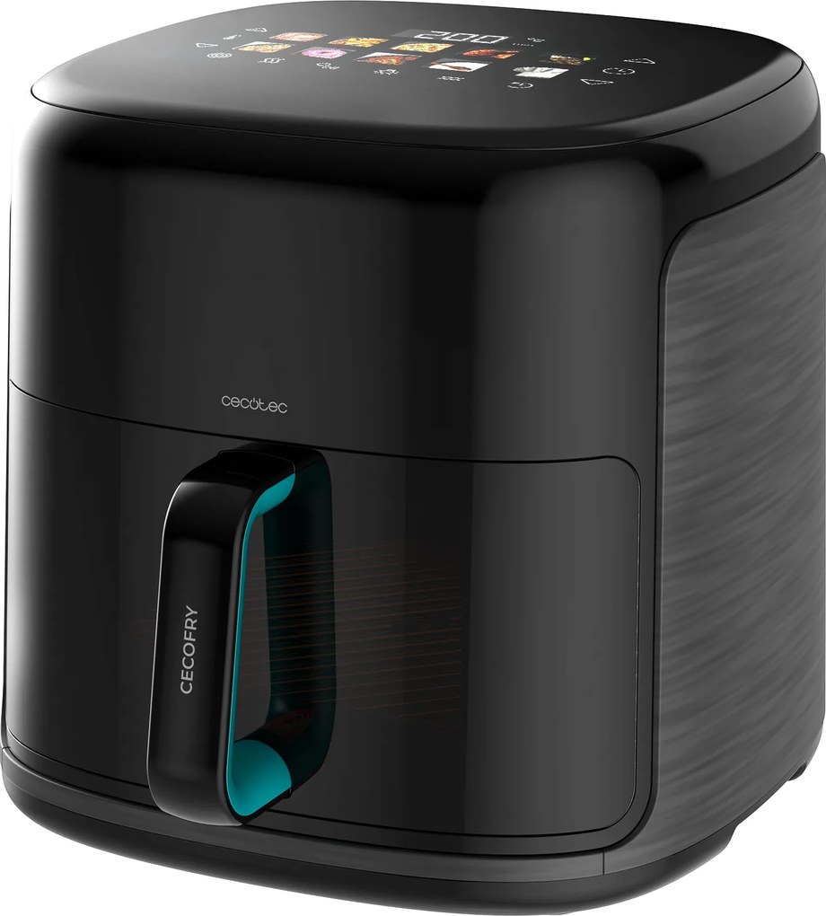 Fritadeira de ar Cecofry&Grill Smokin'Prime 8500 com resistência dupla para um dourado perfeito e sabor a grelhado em carnes, capacidade de 8,5 litros