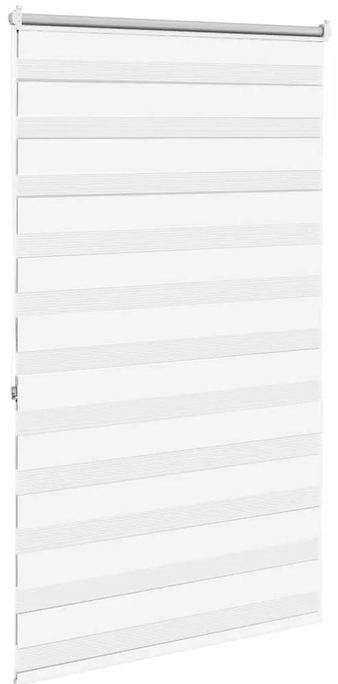 Estore de rolo 100 x 175 cm, linhas de zebra / Branco