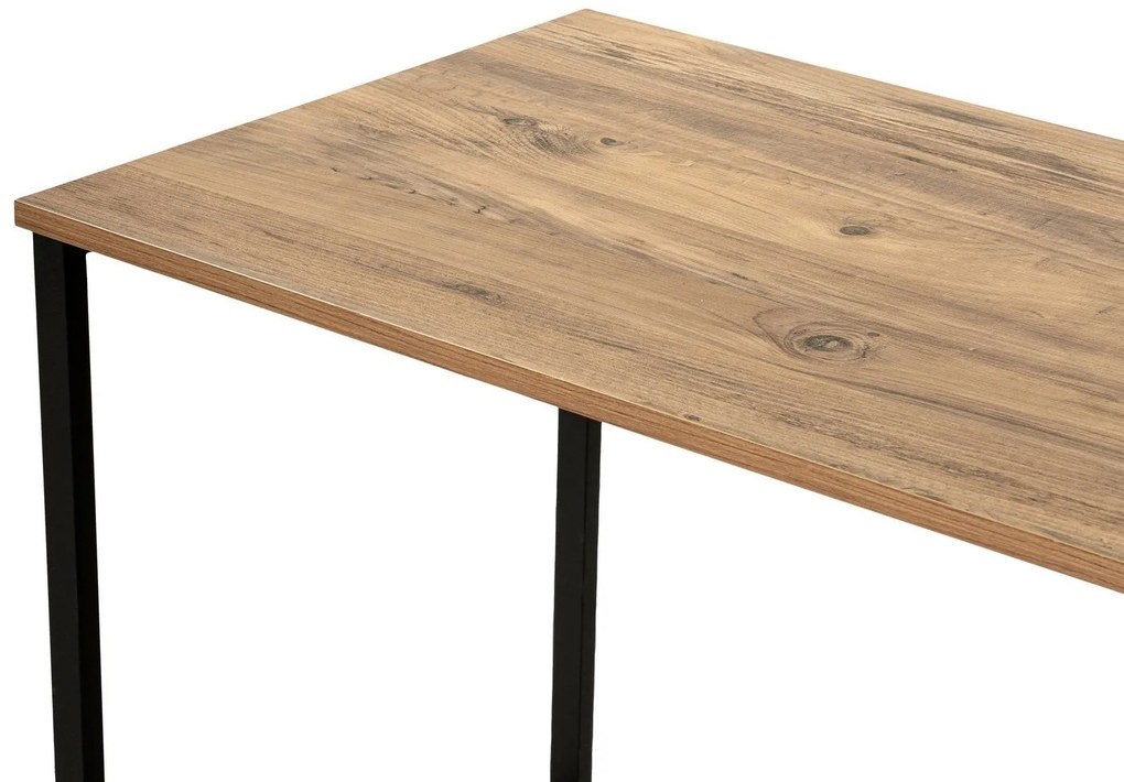 Secretária Twin Study Desk – Pinho Atlântico e Preto – 240x74x60 cm