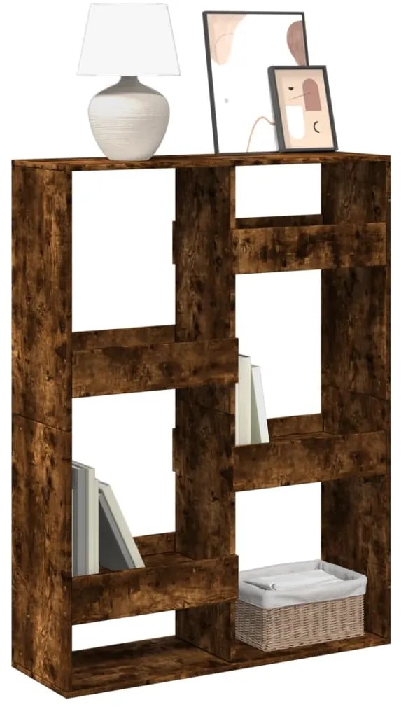 Estante 100x33x135 cm derivados de madeira carvalho fumado