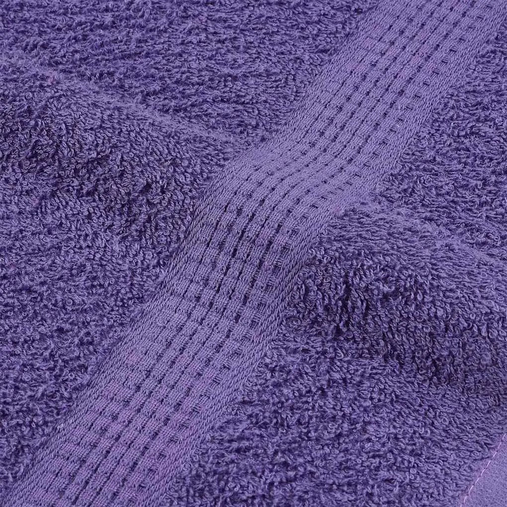 Toalhas de mãos 4 pcs 50x100 cm 360 gsm 100% algodão roxo