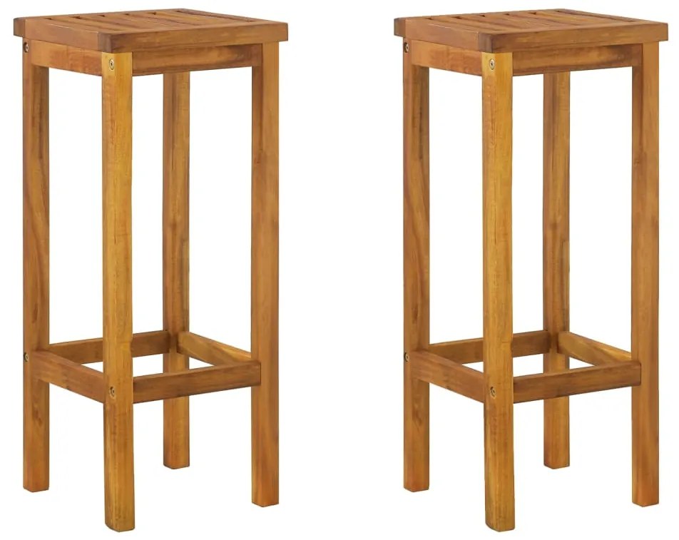 Conjunto de bar para jardim 3 pcs madeira de acácia maciça