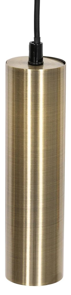 Candeeiro de suspensão moderno bronze 5 luzes - Jeana