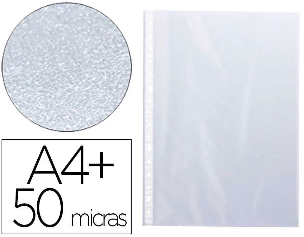 Micas q-Connect Folio 50 Microns Pele de Laranja Bolsa de 10 Unidades