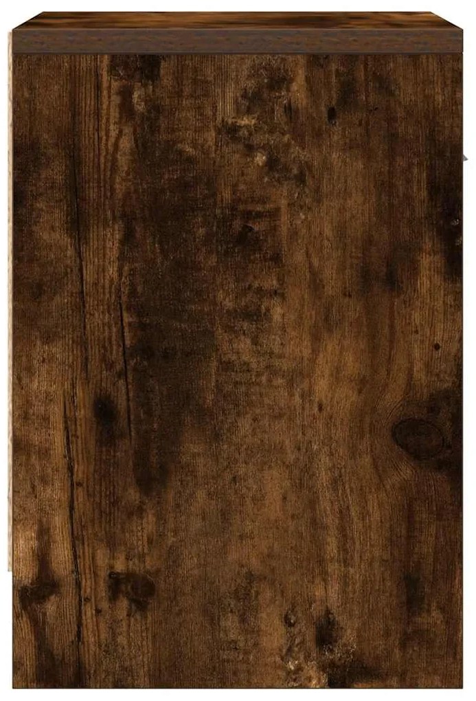 Mesa de cabeceira com gaveta 39x28x41 cm carvalho fumado