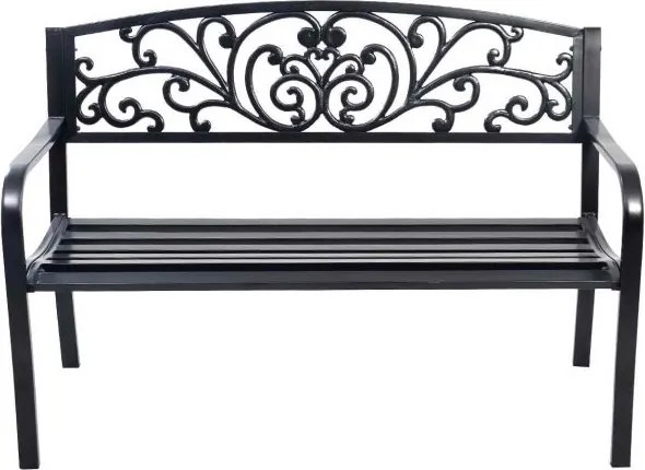 Banco de jardim 127 x 60 x 85 cm Ferro fundido decorado