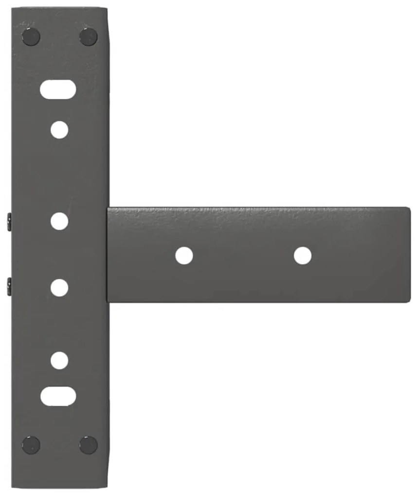 Pés para mesa de centro em forma de T, 2 peças, antracite, 30x25x(30-3
