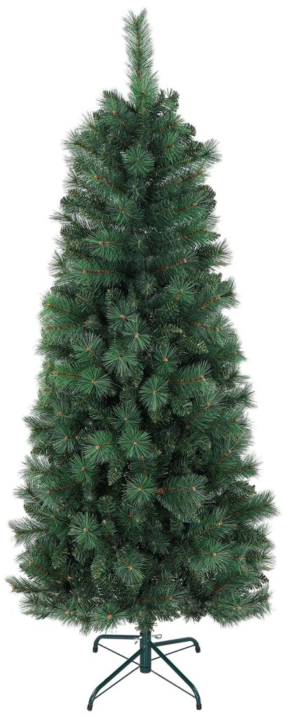 Árvore de Natal 180 cm Árvore de Natal Artificial com 528 Ramos e Suporte de Metal para Interior Verde