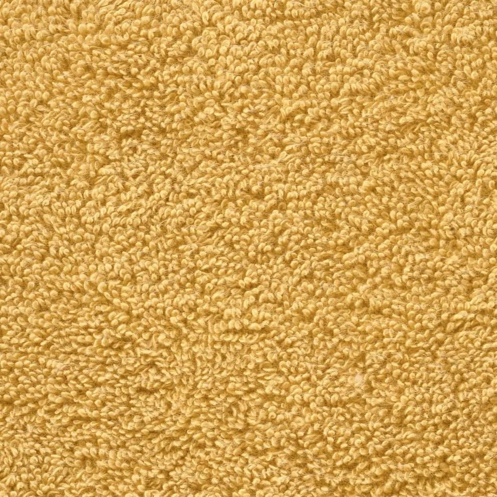 12pcs Conjunto toalhas banho premium SOLUND 600gsm dourado