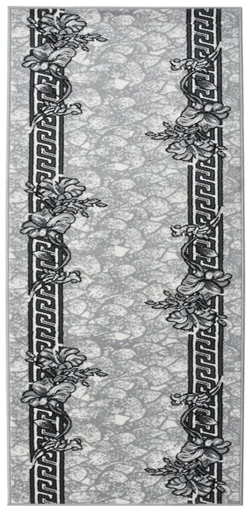 vidaXL Passadeira 80x150 cm polipropileno cinzento
