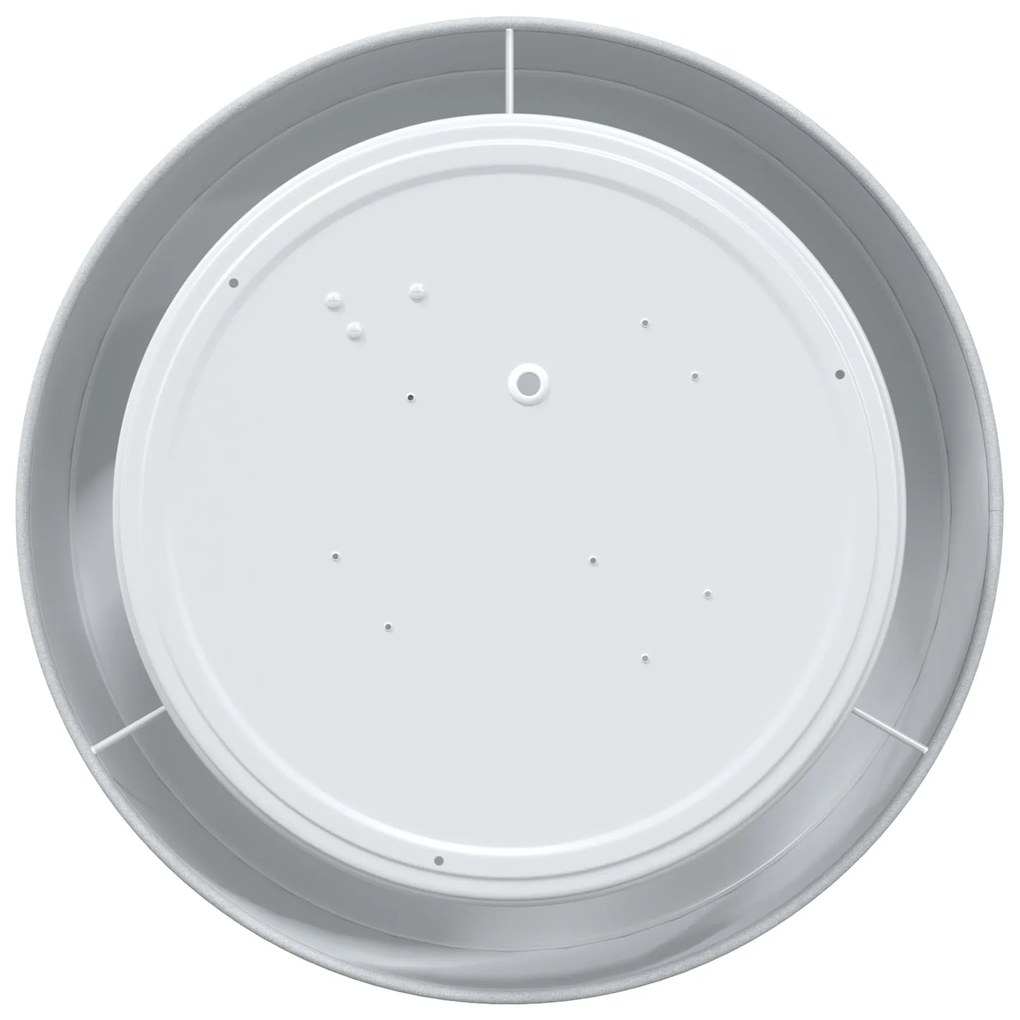 Luzes de Teto Montagem Embutida Cinza Ø 30 cm Tecido E27
