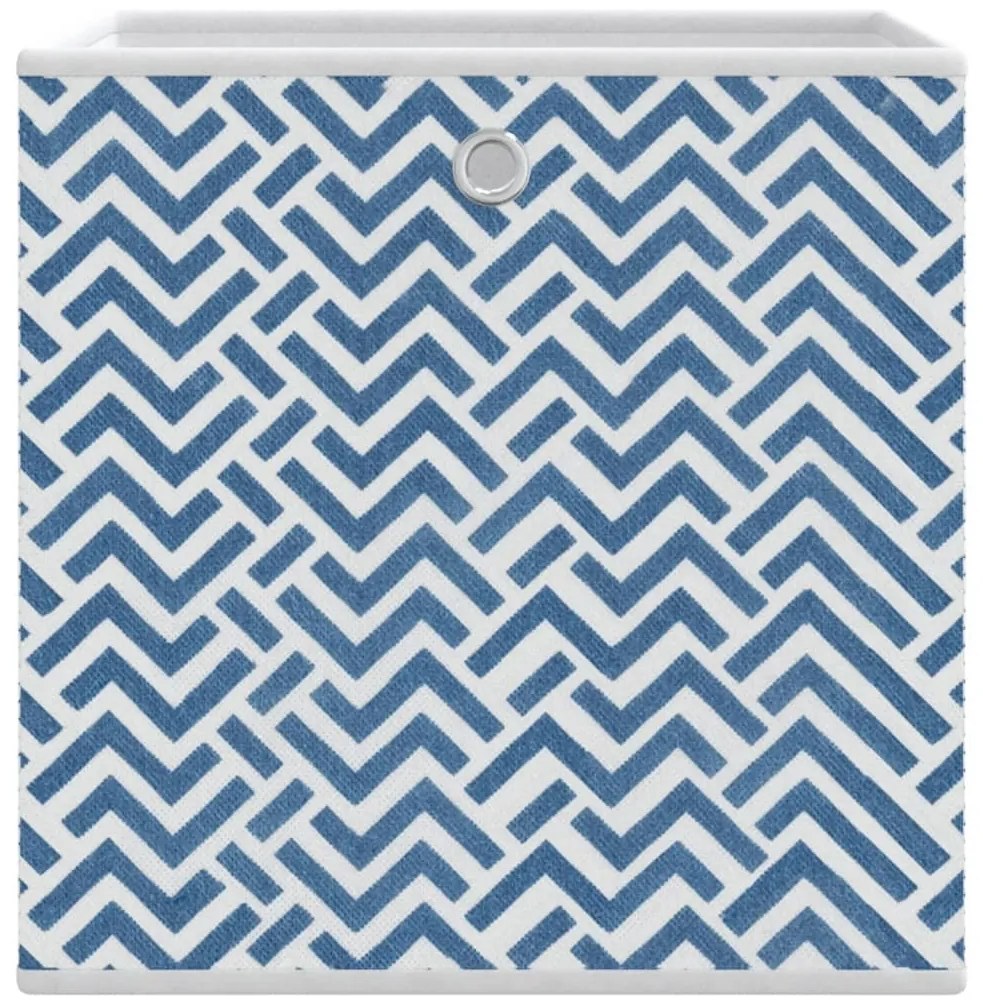 Caixas de arrumação dobráveis 4 pcs 32x32x32 cm TNT azul