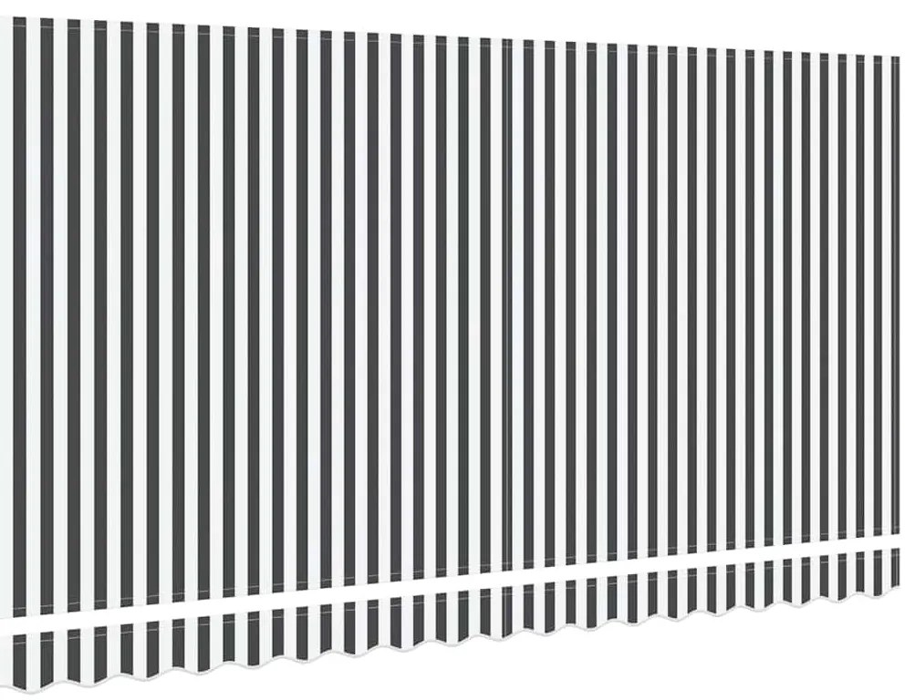 Tecido de Substituição para Toldo de 4x2 m em Antracite e Branco