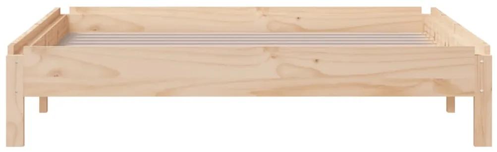 Cama empilhável 80x200 cm madeira de pinho maciça