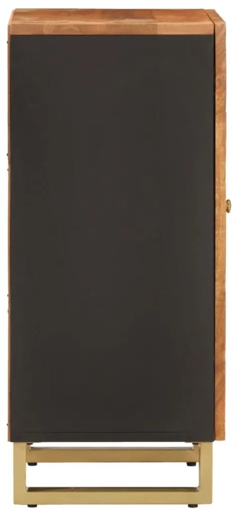 Móvel de apoio 40x33,5x75 cm mangueira maciça castanho e preto
