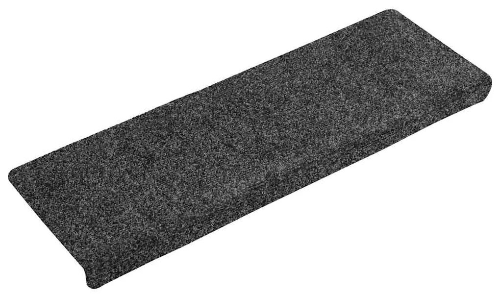 Tapetes de escada autoadesivos 30 pcs 65x21x4 cm cinzento