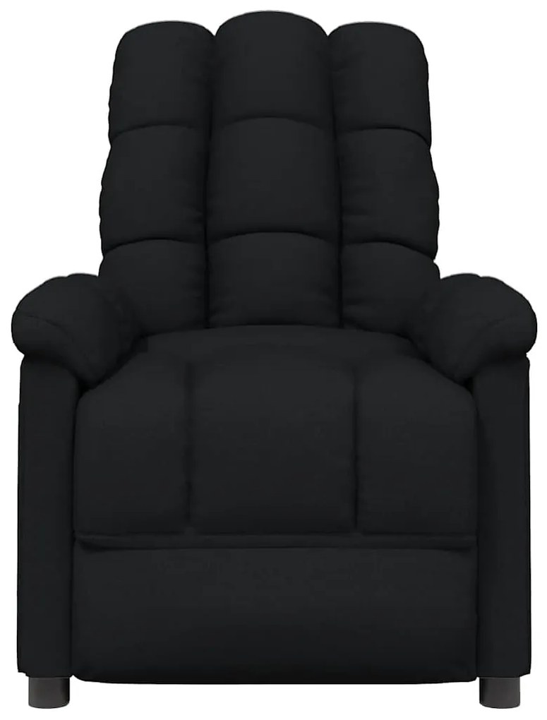 Poltrona de massagens reclinável tecido preto