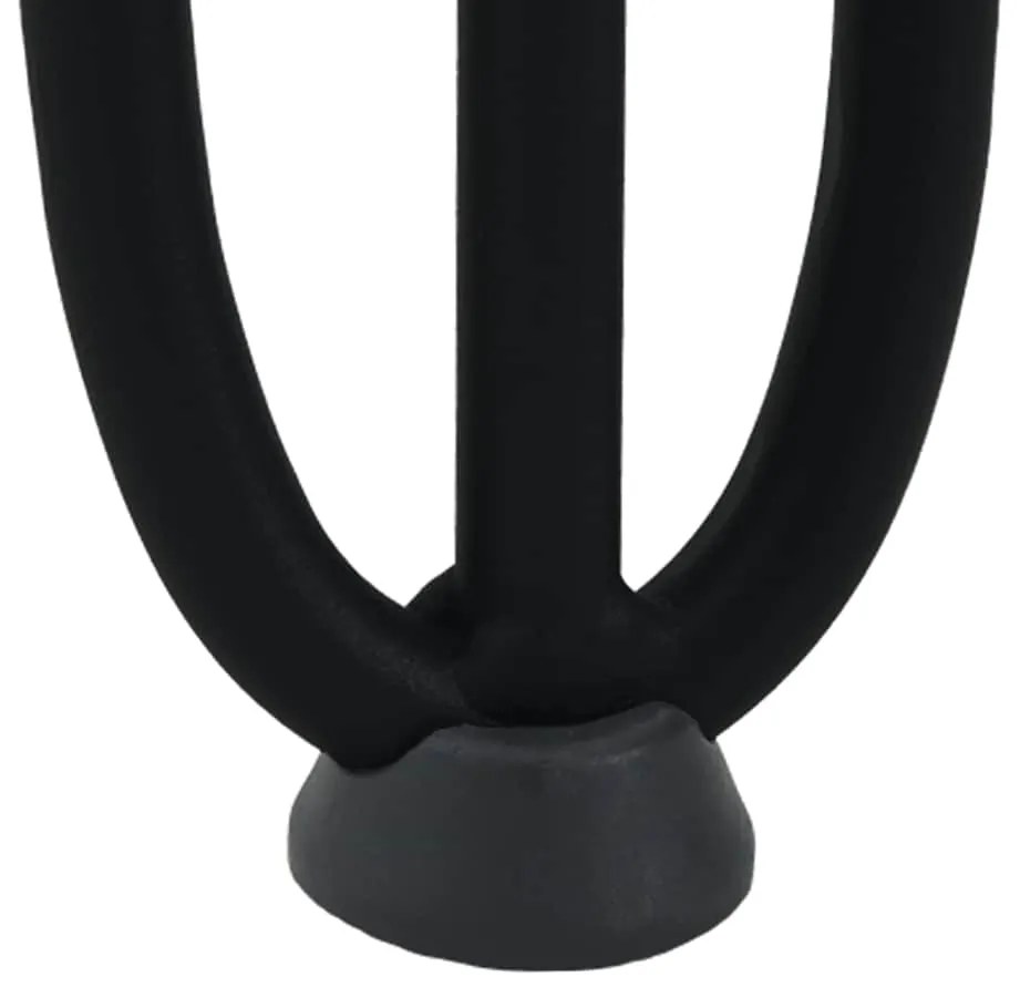 Pernas de grampo para mesa de centro 4 peças pretas 30 cm aço maciço