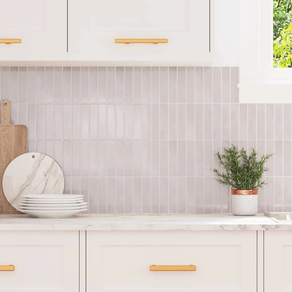 vidaXL Azulejo Retangular 20 pcs Bege 29 x 22.9 cm Poliuretano e PET