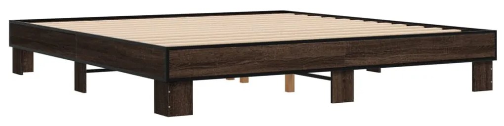 Estrutura de cama 180x200 cm derivados madeira/metal