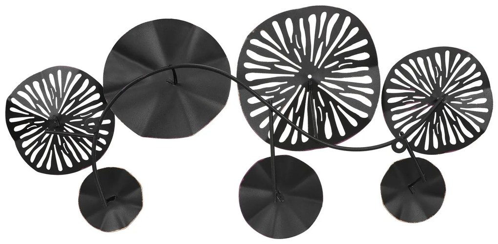 Acessório Decorativo de Parede em Metal Bys-4017 – Multicolor – 74 x 3