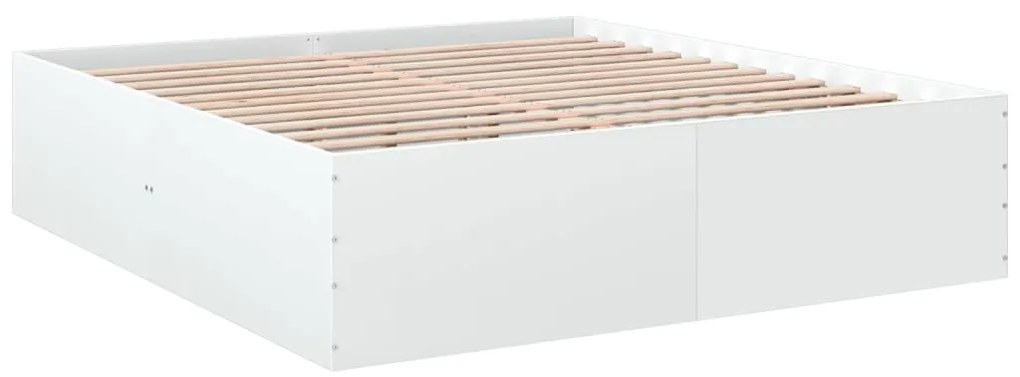 Estrutura de cama 200x200 cm derivados de madeira branco