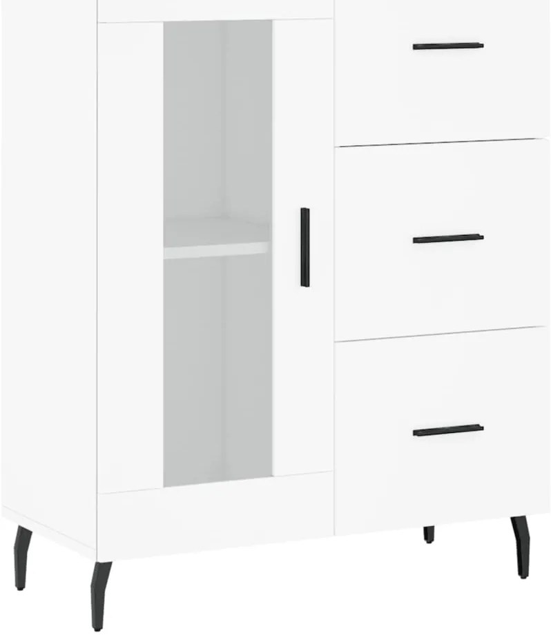 Armário alto 69,5x34x180 cm derivados de madeira branco