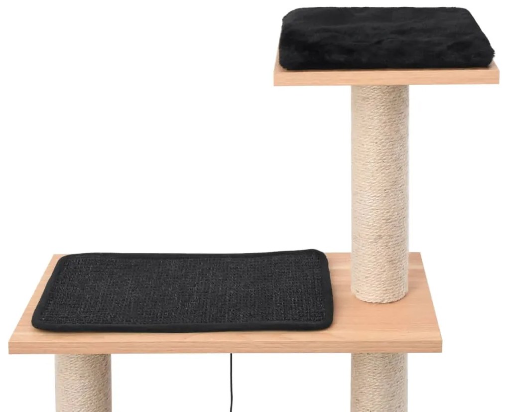 Árvore para gatos c/ tapete arranhador sisal 123 cm