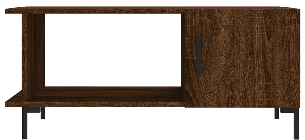 Mesa centro 90x50x40 cm derivados de madeira carvalho castanho