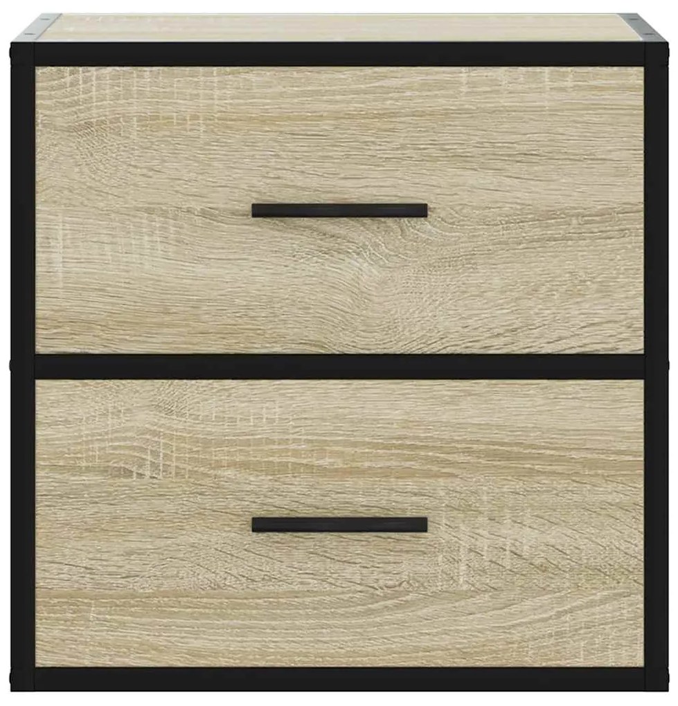 Mesa de cabeceira de parede 40x31x39,5 cm carvalho sonoma