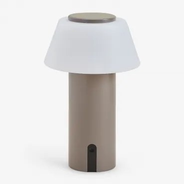 Lâmpada De Mesa Led Sem Fios Em Ferro Socotra Moka Brown - Sklum