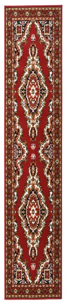 vidaXL Passadeira 80x500 cm polipropileno vermelho oriental
