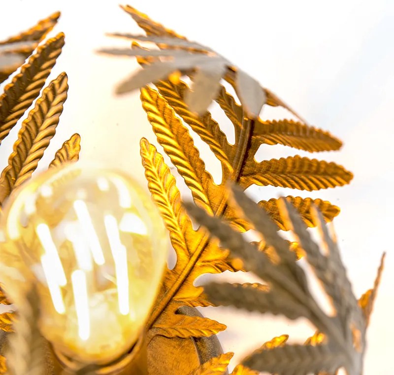 Candeeiro de tecto vintage dourado 24 cm - Botanica Retro