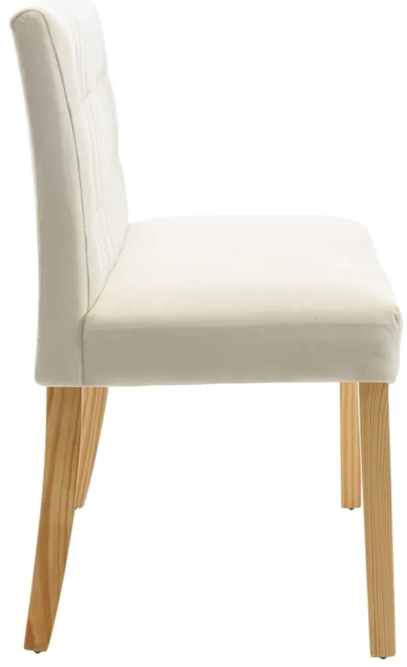 Banco 140 cm veludo cor creme