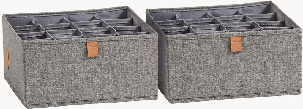 Organizadores com 16 compartimentos Premium, conjunto de 2