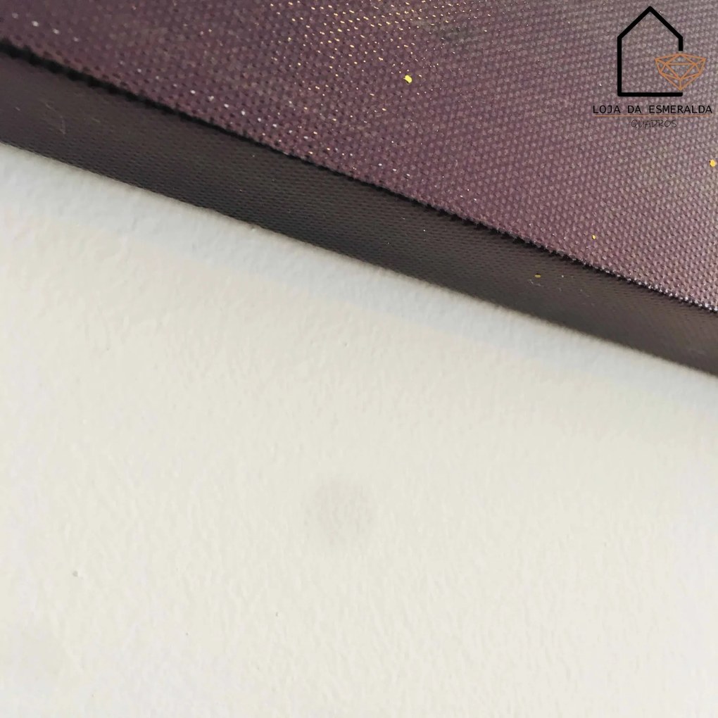 Tela Decorativa com Dizeres | Preto - 100x2x40CM