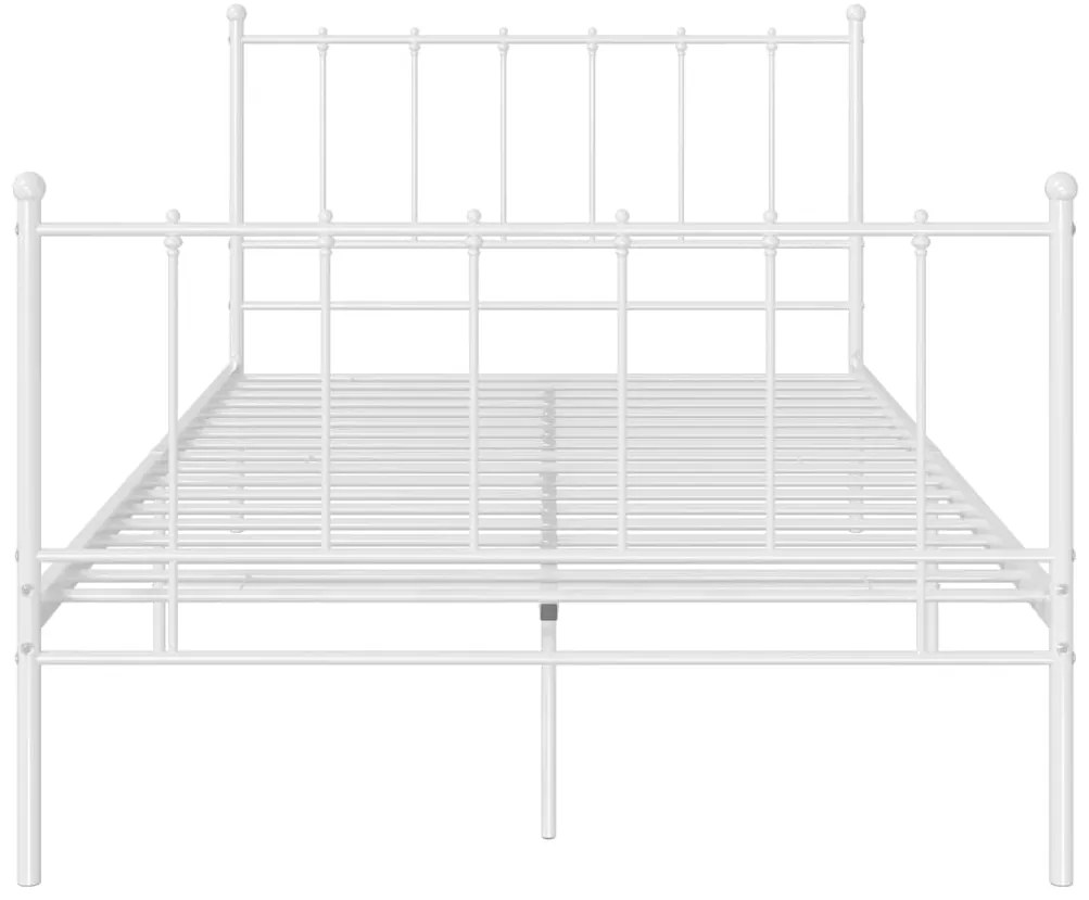 Estrutura de cama 120x200 cm metal branco