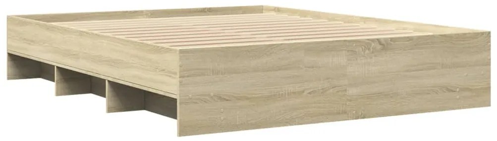 Estrutura cama s/ colchão derivados de madeira carvalho sonoma
