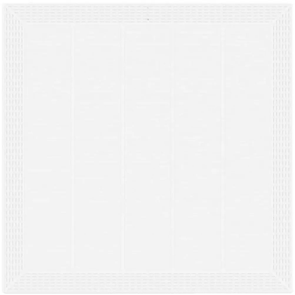 Conjunto de Jantar de Jardim 3 pcs Branco 100 x 100 x 73 cm
