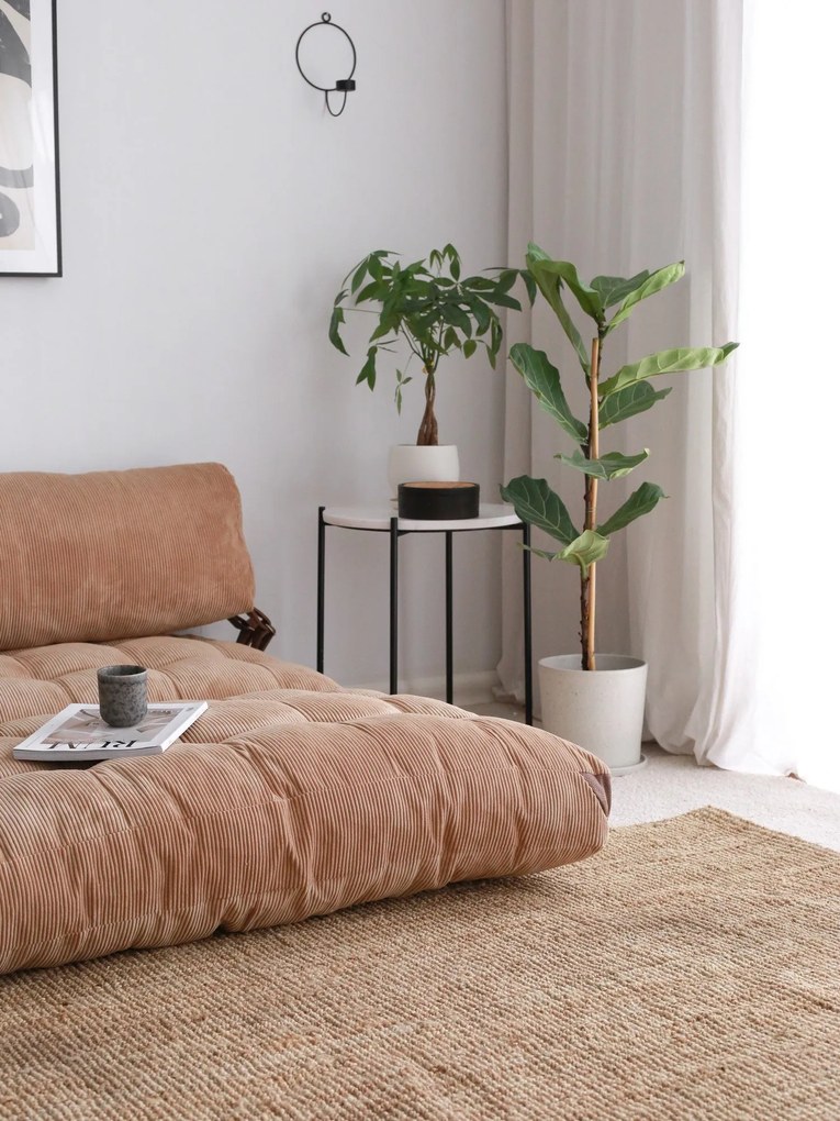 Sofá-Cama 2 Lugares Fold – Camel – 120x79 cm