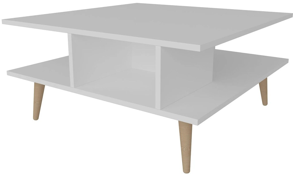 Mesa de Café Akya – Branca – 89cm x 89cm x 44cm