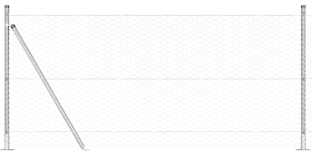 Cerca Hexagonal vidaXL 1x100 m Aço Galvanizado