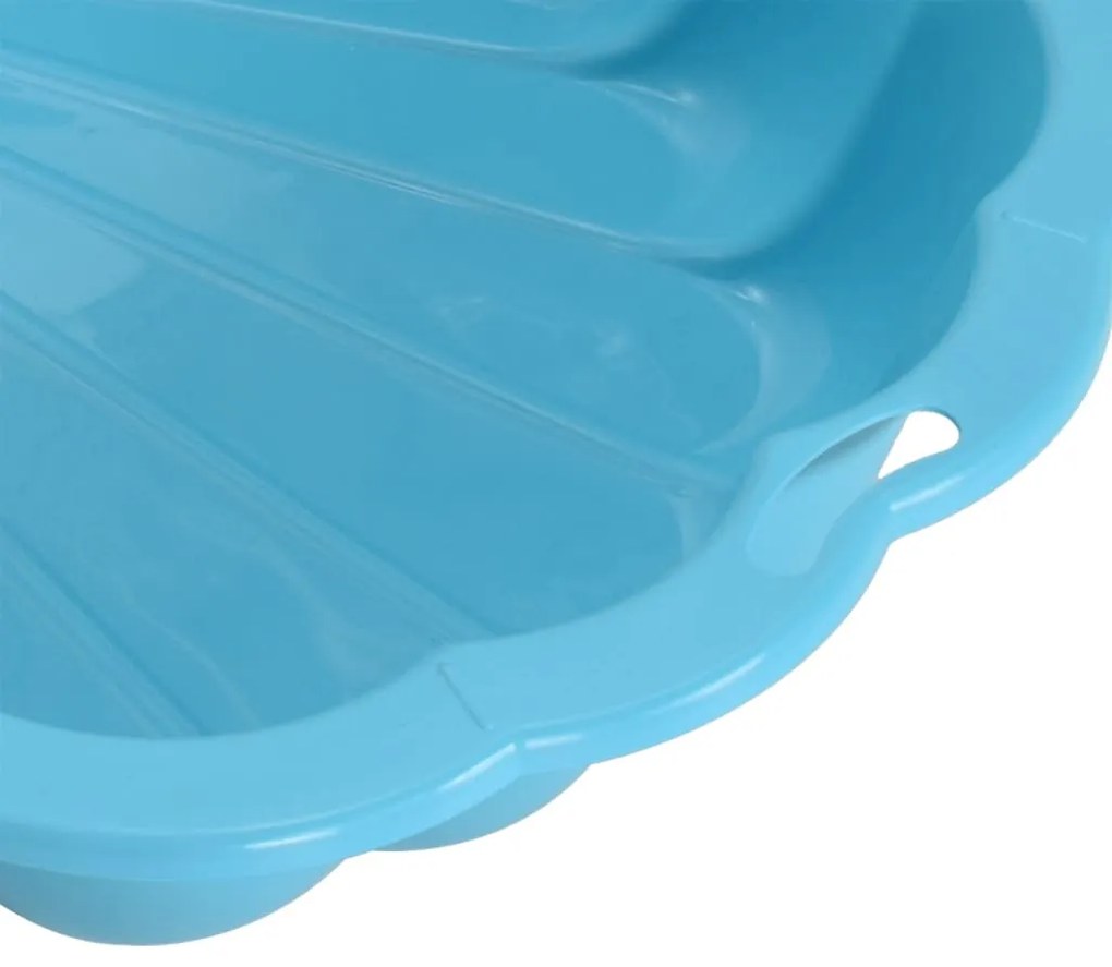 Caixas de areia 2 pcs 77x87x21cm plástico azul