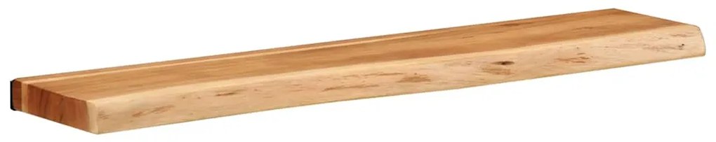 Prateleiras parede 2 pcs 80x20x3,5 cm madeira de acácia maciça