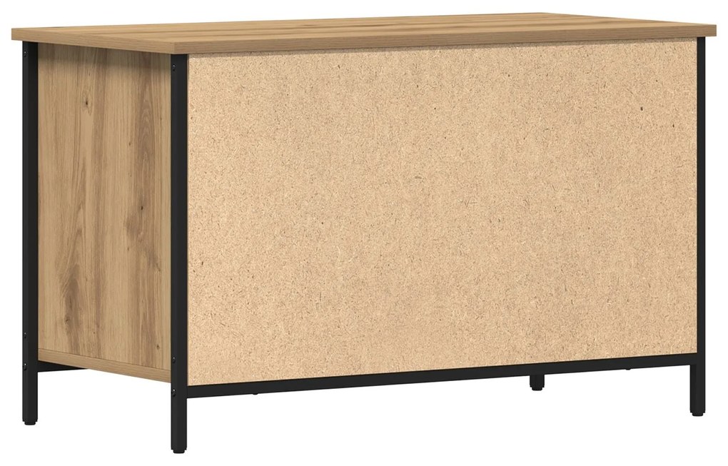 Casa de TV vidaXL Caramelo 80x40x50 cm Madeira engenheirada e Aço