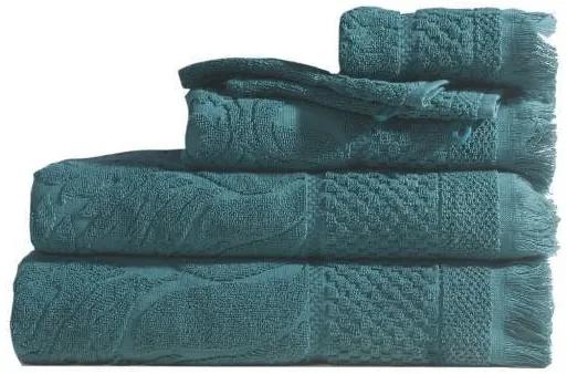 Toalhas 100% algodão  jacquard C/ Franjas 500 gr./m2: Verde 1 Toalha 30x50 cm