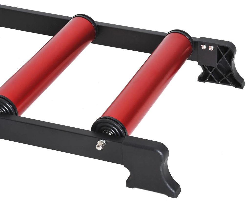 HOMCOM Rolo de Ciclismo Ajustável Rolo de Treino para Bicicleta Universal Interno 93-145x54x14,5cm Liga de Alumínio
