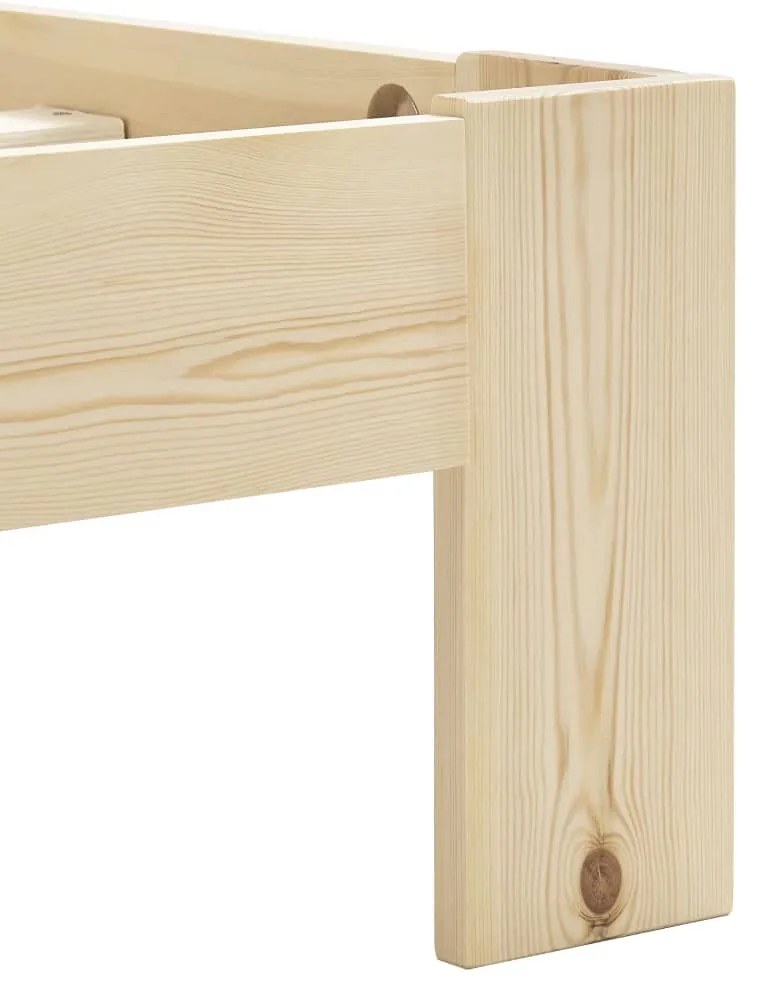 Estrutura de cama 90x200 cm pinho maciço