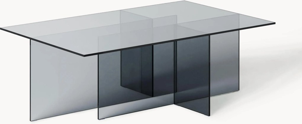 Mesa de centro de vidro Anouk, L 102 cm
